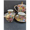 Image 2 : Fifth Avenue Tea Set - Teapot, (4) Teacup & Saucer Set, Sugar & Creamer Set