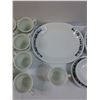 Image 6 : Pyrex Corelle  Blue Onion Pattern Dish Set: Mugs, Serving Plate, Dinner & Dessert Plates & Creamer