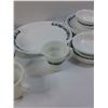 Image 7 : Pyrex Corelle  Blue Onion Pattern Dish Set: Mugs, Serving Plate, Dinner & Dessert Plates & Creamer