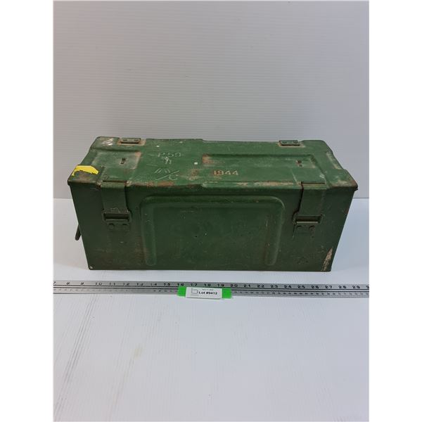 Military Metal Storage Box - 19" x 8" x 8"