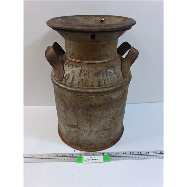 Creamer Metal Canister - 16" x 10"