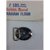 Image 6 : (3) Robin Hood 7lbs Flour Bags, Metal Model T Car & Children's Belt Buckle