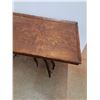 Image 2 : * Custom Built Wood & Antler End Tables - Some Wear - 35" x 19" x 18 - CANNOT SHIP