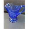 Image 2 : Vintage Avon Cobalt Blue Glass Pitcher M. Vernon Fostoria - Has Chip, as Pictured