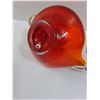 Image 4 : Vintage Murano Style Red Art Glass Swan Candy Dish - 6" x 7"