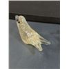 Image 2 : (2) Art Glass Bird Paper Weights (One Has Gold Flakes)