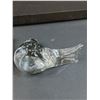 Image 7 : (2) Art Glass Bird Paper Weights (One Has Gold Flakes)