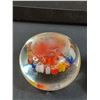 Image 5 : (2) Art Glass Paper Weights: Chalet Glass & Rainbow Millefiori