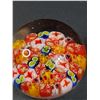 Image 6 : (2) Art Glass Paper Weights: Chalet Glass & Rainbow Millefiori