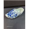 Image 2 : Ceramic Delft Blue Dutch Holland Shoe - 7" x 3"