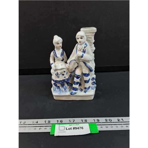 Vintage Porcelain Renaissance Style Couple Figurine - 8" Tall