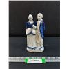 Image 2 : Vintage Porcelain Renaissance Style Couple Figurine - 8" Tall