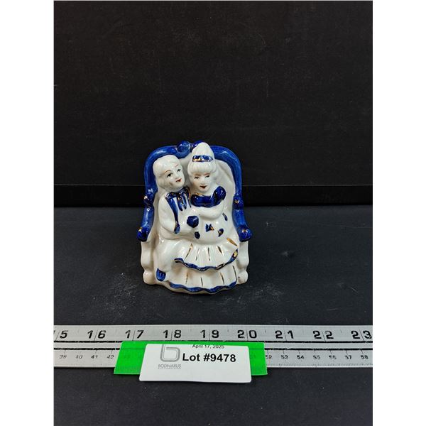 Vintage Porcelain Renaissance Style Couple Figurine - 4" Tall