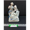 Image 1 : Vintage Porcelain Renaissance Style Couple Figurine w/Dove - 8" Tall