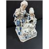 Image 2 : Vintage Porcelain Renaissance Style Couple Figurine w/Dove - 8" Tall