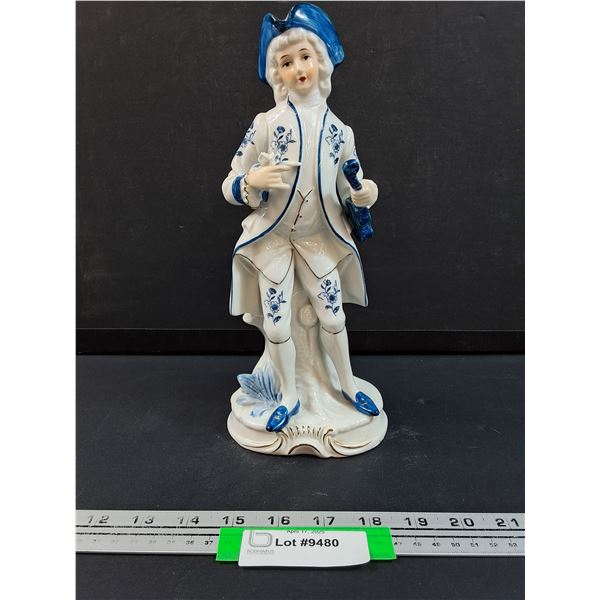 Vintage Capodimonte Figurine - Porcelain Man w/Violin