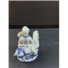 Image 3 : Vintage Porcelain Renaissance Style Couple w/Horse Figurine - 5" Tall