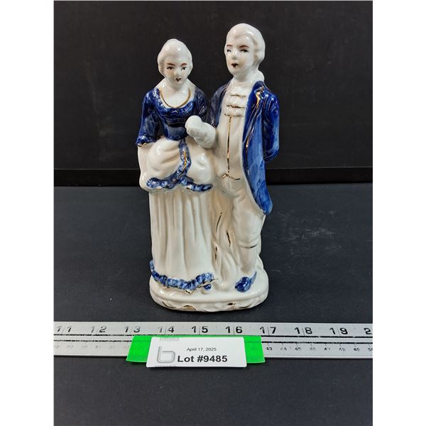 Vintage Porcelain Renaissance Style Couple Figurine - 8" Tall
