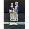 Image 1 : Vintage Porcelain Renaissance Style Couple Figurine - 8" Tall