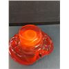 Image 4 : Vintage Murano Style Red Art Glass Ashtray - 8" x 4 "