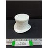 Image 1 : Vintage Milk Glass Top Hat - 4" x 5"
