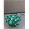 Image 5 : Alta Glass Style Green Swan Figurine Art Glass - 9.5" Tall