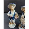 Image 3 : (2) German Porcelain Woman & Man Figurines - 8" Tall