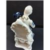Image 4 : Vintage Porcelain Renaissance Style Sitting Man Playing Cello Figurine - 8" Tall