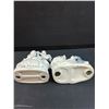 Image 5 : (2) Porcelain Renaissance Style Woman & Man Figurine Sets - 5" Tall