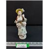 Image 1 : L & M Colonial Porcelain Lady Figurine - 8.5" Tall