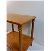 Image 4 : Wood Two Tiered End Table - Some Wear - 20" x 18" x 13"