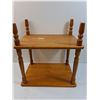 Image 5 : Wood Two Tiered End Table - Some Wear - 20" x 18" x 13"