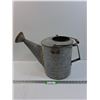 Image 1 : Vintage Large Galvanized Steel Watering Can - 15" x 20" x 11" - PICK UP PREFERED