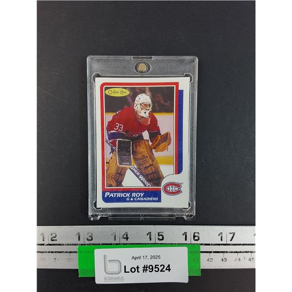 Patrick Roy OPC 1986 NHL Hockey Trading Card in Case