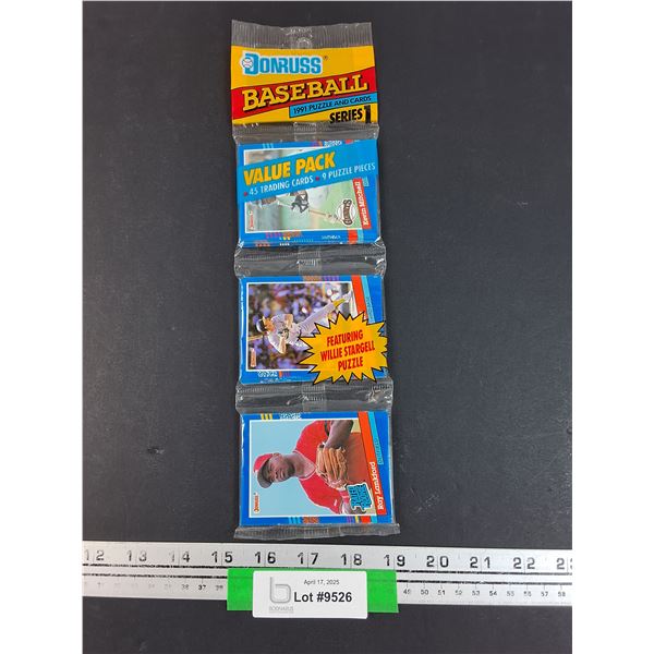 Donruss Baseball 1991 Puzzle & Cards Series 1 - Sealed