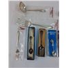 Image 2 : (8) Sterling Silver Silverware Set, (5) Silver Collector Spoons (Princess Margaret, Sears Tower, Haw