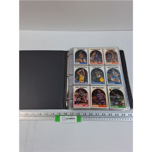 (38) Sleeves of NBA Basketball Trading Cards - Various Years in Binder