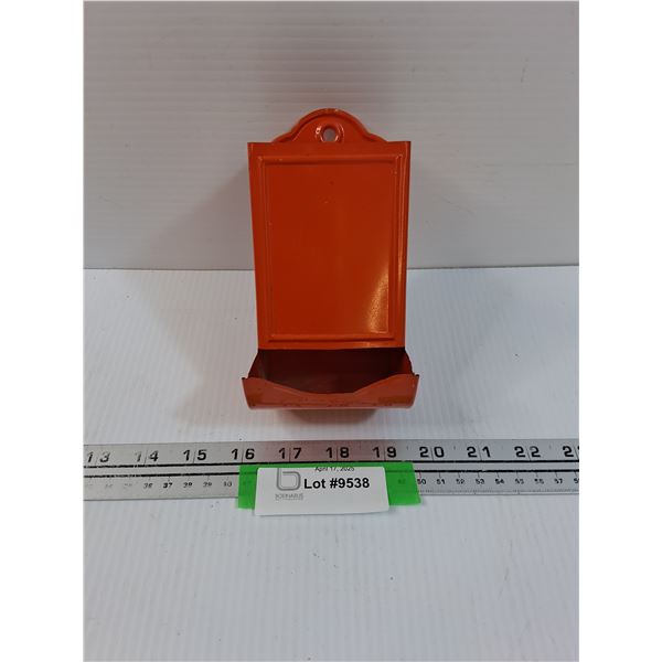Orange Matchbox Holder