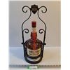 Image 1 : Grand Marnier Liqueur Bottle & Metal Stand - 18.5" x 9"