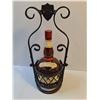 Image 4 : Grand Marnier Liqueur Bottle & Metal Stand - 18.5" x 9"