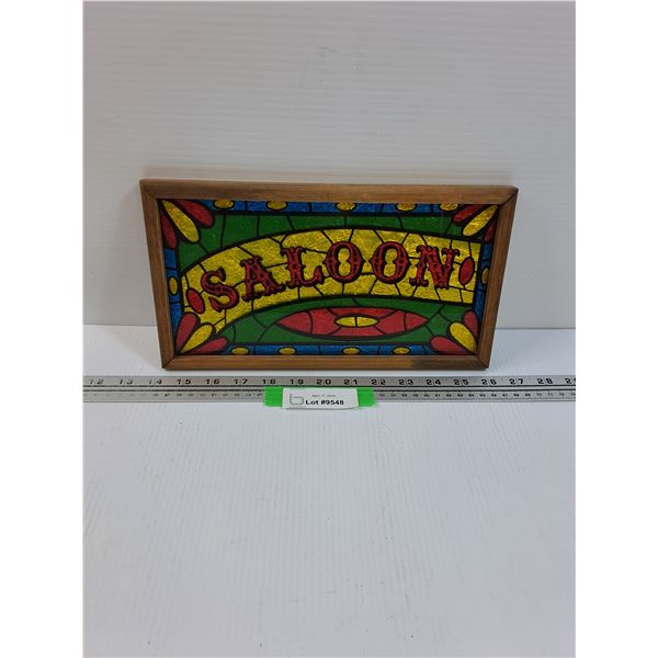 Saloon Bar Sign - 12" x 7"