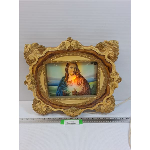 Jesus Christ Light-Up Picture Frame - 15" x 14"