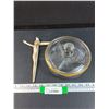 Image 1 : Jesus Christ on Cross & Glass Divided Dish w/Lid