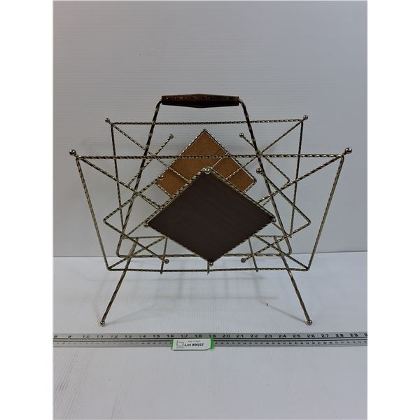 MCM Metal  Magazine Rack - 16" x 9"x 16"