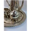 Image 2 : Silver Plated Coffee Pot, Cream & Sugar Set, Serving Plate