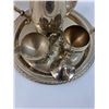 Image 3 : Silver Plated Coffee Pot, Cream & Sugar Set, Serving Plate