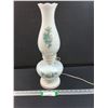 Image 1 : Vintage Milk Glass Double Lamp - Works, Bottom Section May Need New Bulb - 17" Tall