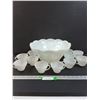 Image 1 : Vintage Milk Glass Punch Bowl Set w/(10) Cups