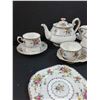 Image 2 : Royal Albert Petit Point Pattern Set: Teapot, (2) Tea Cup & Saucer Set, Creamer & Sugar Bowl Set w/P