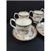 Image 2 : Royal Albert Dimity Rose Pattern China Set: (6) Coffee Cups & (3) Saucers
